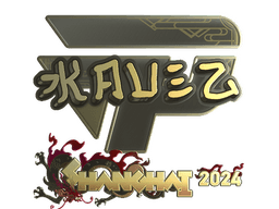 Sticker | kauez (Gold) | Shanghai 2024