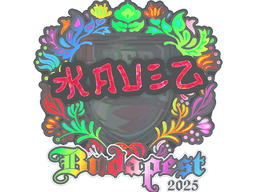 Sticker | kauez (Holo) | Budapest 2025