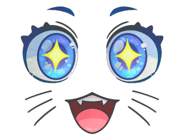 Sticker | Kawaii Eyes (Glitter)