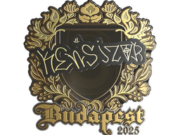 Sticker | kensizor (Gold) | Budapest 2025