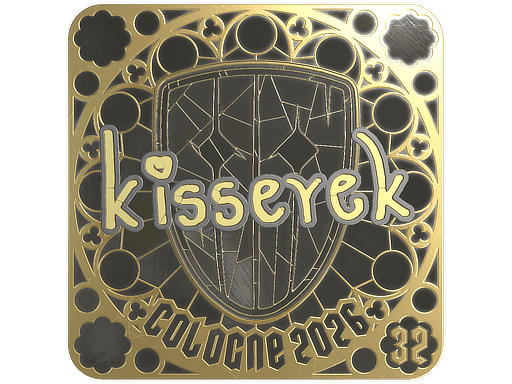 Sticker | kisserek (Gold, Ranked) | Cologne 2026