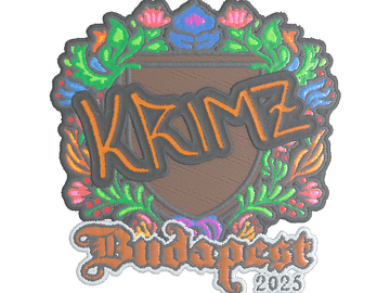 Sticker | KRIMZ (Embroidered) | Budapest 2025
