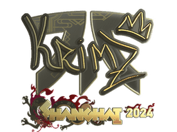 Sticker | KRIMZ (Gold) | Shanghai 2024