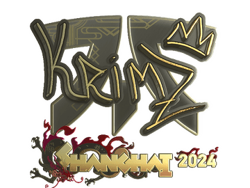 Sticker | KRIMZ (Gold) | Shanghai 2024