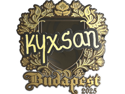 Sticker | kyxsan (Gold) | Budapest 2025