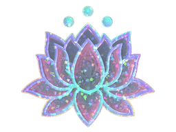 Sticker | Lotus (Glitter)