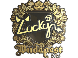 Sticker | Lucky (Gold) | Budapest 2025