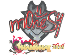 Sticker | m0NESY (Glitter) | Shanghai 2024