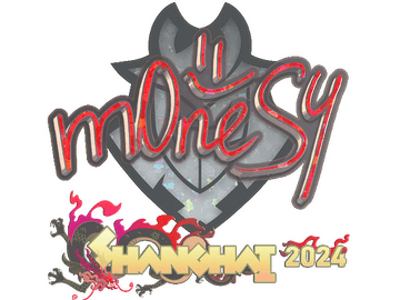 Sticker | m0NESY (Glitter) | Shanghai 2024