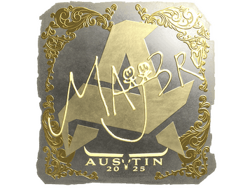 Sticker | MAJ3R (Gold) | Austin 2025
