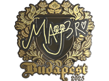 Sticker | MAJ3R (Gold) | Budapest 2025