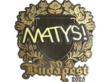 Sticker | MATYS (Gold) | Budapest 2025