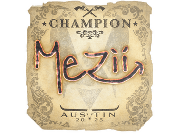 Sticker | mezii (Champion) | Austin 2025