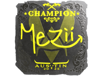 Sticker | mezii (Foil, Champion) | Austin 2025