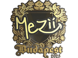 Sticker | mezii (Gold) | Budapest 2025