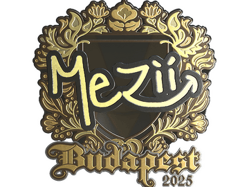 Sticker | mezii (Gold) | Budapest 2025