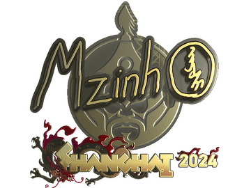 Sticker | mzinho (Gold) | Shanghai 2024