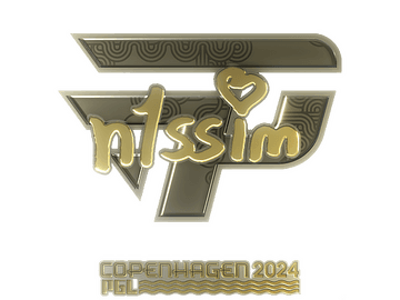 Sticker | n1ssim (Gold) | Copenhagen 2024