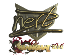 Sticker | NertZ (Gold) | Shanghai 2024