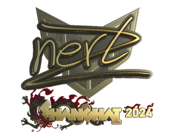 Sticker | NertZ (Gold) | Shanghai 2024