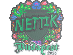 Sticker | nettik (Embroidered) | Budapest 2025