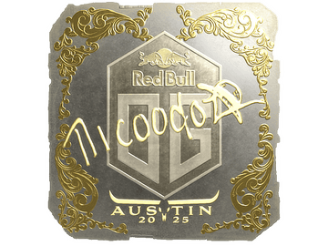 Sticker | nicoodoz (Gold) | Austin 2025