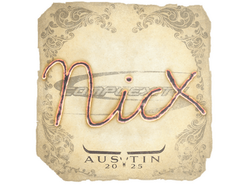 Sticker | nicx | Austin 2025