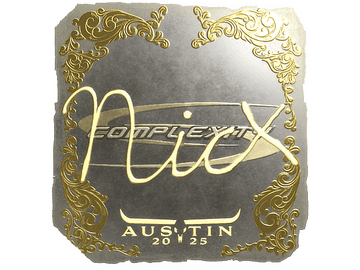 Sticker | nicx (Gold) | Austin 2025