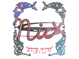 Sticker | nicx (Holo) | Austin 2025