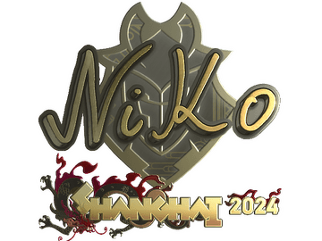 Sticker | NiKo (Gold) | Shanghai 2024