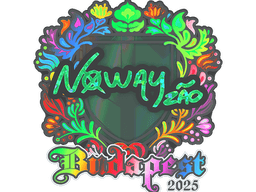 Sticker | noway (Holo) | Budapest 2025