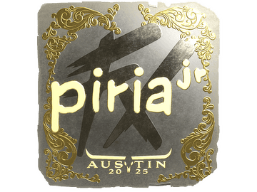Sticker | piriajr (Gold) | Austin 2025