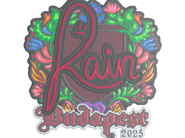 Sticker | rain (Embroidered) | Budapest 2025
