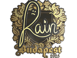 Sticker | rain (Gold) | Budapest 2025