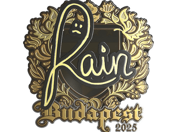 Sticker | rain (Gold) | Budapest 2025