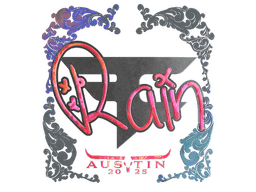 Sticker | rain (Holo) | Austin 2025