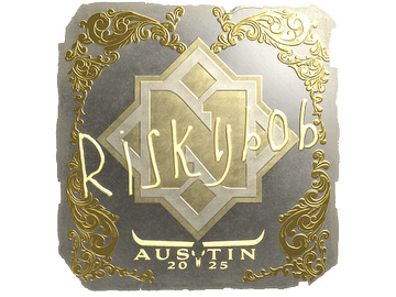 Sticker | riskyb0b (Gold) | Austin 2025