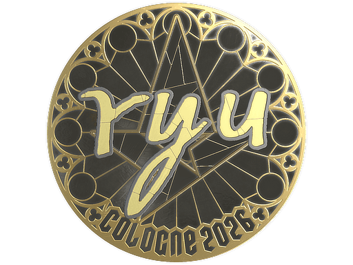 Sticker | ryu (Gold) | Cologne 2026