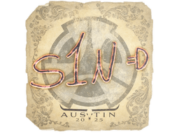 Sticker | s1n | Austin 2025