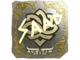Sticker | saadzin (Gold) | Austin 2025