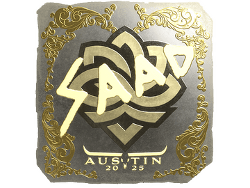 Sticker | saadzin (Gold) | Austin 2025