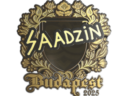 Sticker | saadzin (Gold) | Budapest 2025