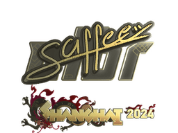 Sticker | saffee (Gold) | Shanghai 2024