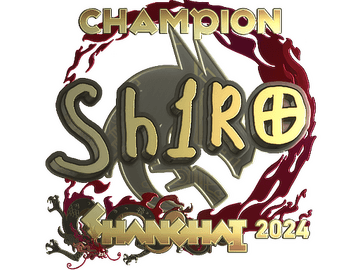 Sticker | sh1ro (Gold, Champion) | Shanghai 2024