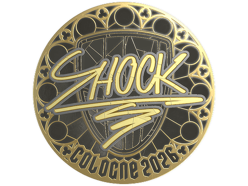 Sticker | SHOCK (Gold) | Cologne 2026