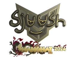 Sticker | sjuush (Gold) | Shanghai 2024