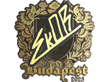 Sticker | sk0R (Gold) | Budapest 2025