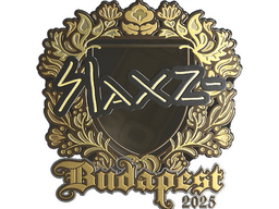 Sticker | slaxz- (Gold) | Budapest 2025