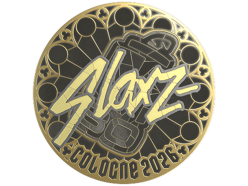 Sticker | slaxz- (Gold) | Cologne 2026