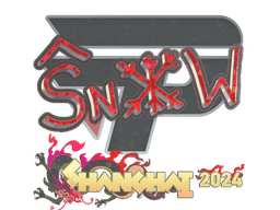 Sticker | snow (Glitter) | Shanghai 2024